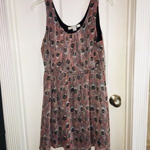 Peacock print dress by Forever 21